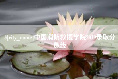 那曲中国消防救援学院2019录取分数线