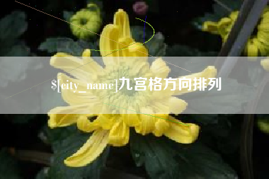 那曲九宫格方向排列