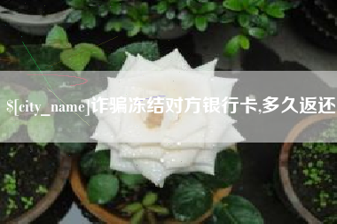 那曲诈骗冻结对方银行卡,多久返还