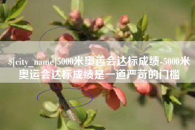 那曲5000米奥运会达标成绩-5000米奥运会达标成绩是一道严苛的门槛