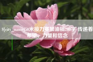 那曲50米接力赛加油稿200字-传递着希望、力量和信念