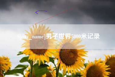 那曲男子世界5000米记录