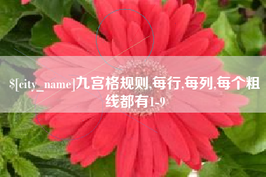 那曲九宫格规则,每行,每列,每个粗线都有1-9