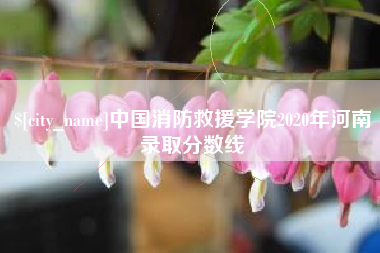 那曲中国消防救援学院2020年河南录取分数线