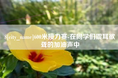 那曲600米接力赛-在同学们震耳欲聋的加油声中