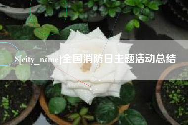 那曲全国消防日主题活动总结