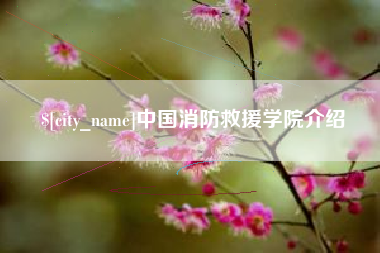那曲中国消防救援学院介绍