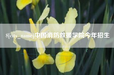 那曲中国消防救援学院今年招生