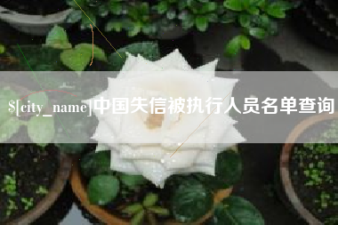 那曲中国失信被执行人员名单查询