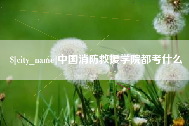 那曲中国消防救援学院都考什么