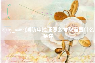 那曲消防中控证怎么考取需要什么条件