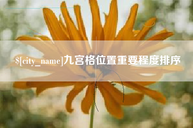 那曲九宫格位置重要程度排序