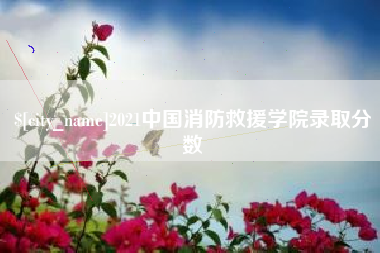 那曲2021中国消防救援学院录取分数