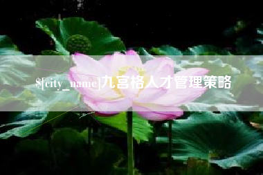 那曲九宫格人才管理策略