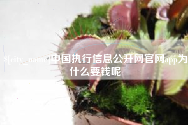 那曲中国执行信息公开网官网app为什么要钱呢